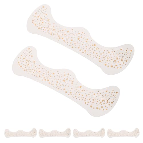 PACKOVE 6blätter Bögen Funkelnder Glitzer-flicken Für Gesicht Für Frauen Süßer Stern-glitzer Temporäres Tattoo Make-up-zubehör Für Festivals von PACKOVE