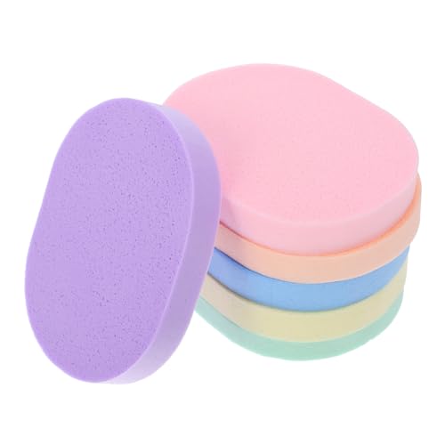 PACKOVE 6stücke Gesichtswaschschwamm Wiederverwendbare Peeling-pads Make-up-entferner-schwamm Gesichtswäscher Und Reinigungsschwämme Für Heimgebrauch von PACKOVE