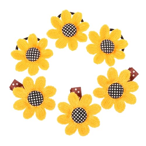 PACKOVE 6stücke Haarspange Set Haarnadeln Kopfschmuck Für Mädchen Und Frauen Schwarz Und Gelb Langlebiges Material Party-accessoire von PACKOVE
