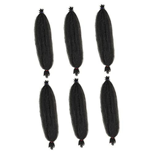 PACKOVE 6stücke Teiliges Afro Locken Kunsthaar Synthetische Haarverlängerung Für Damen Und Mädchen Vielseitig Einsetzbar Für Clubs Und Events von PACKOVE