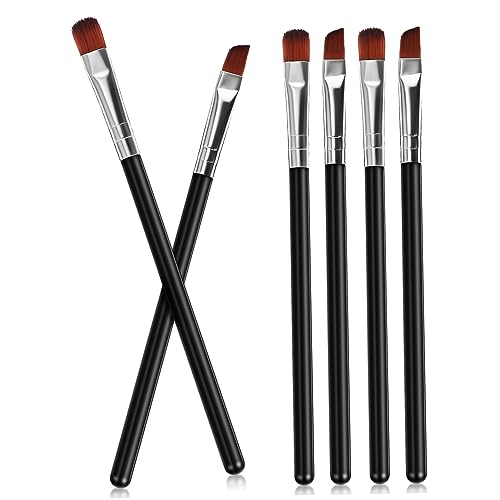 PACKOVE 6stücke Teiliges Augenbrauenpinsel Flachen Und Abgewinkelten Spitzen Für Make-up Lidschatten-mischen Und Eyeliner-anwendung Für Reisen Und Professionelle Anwendung PACKOVE 6stücke Teiliges Augenbrauenpinsel Flachen Und Abgewinkelten Spitzen Für Make-up Lidschatten-mischen Und Eyeliner-anwendung Für Reisen Und Professionelle Anwendung von PACKOVE