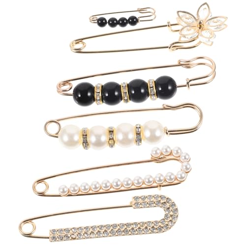PACKOVE 6stücke Teiliges Elastische Broschen Für Damen Perlen-broschen Für Hosen Kleidung Und Accessoires Verstellbare Taillenclips Vielseitige Pins Für Eleganten Look PACKOVE 6stücke Teiliges Elastische Broschen Für Damen Perlen-broschen Für Hosen Kleidung Und Accessoires Verstellbare Taillenclips Vielseitige Pins Für Eleganten Look von PACKOVE