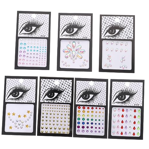 PACKOVE 7 Sätze Gesichtsaufnäher Mit Strasssteinen Aufkleber Juwelen Kristalle Edelsteine Körper Gesichtsschmuck Gesicht Face Jewels Festival Selbstklebende Gesichtssteine Acryl PACKOVE 7 Sätze Gesichtsaufnäher Mit Strasssteinen Aufkleber Juwelen Kristalle Edelsteine Körper Gesichtsschmuck Gesicht Face Jewels Festival Selbstklebende Gesichtssteine Acryl von PACKOVE