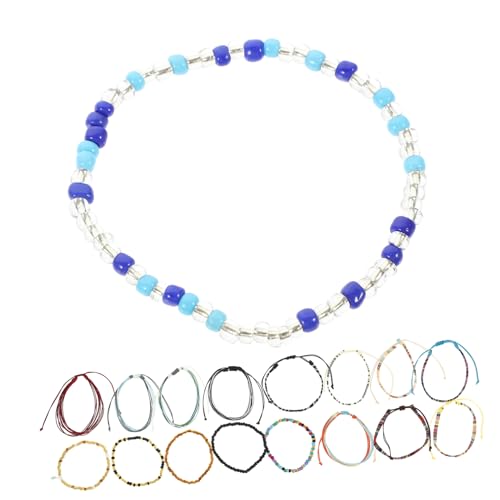 PACKOVE 72 Stk Perlengewebtes Fußkettchen-Set Perlen-Fußkettchen-Schmuck Mann Armband Sommer Fußkettchen Gewebte Armbänder für Männer Weben Schuhwerk Fuß Zubehör Korn von PACKOVE