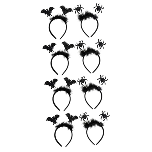 PACKOVE 8 Stk Stirnband Halloween-Party-Kopfschmuck Halloween-Kopfbedeckung Haarbänder Tiara Cosplay-Stirnbänder Partyzubehör Erwachsener schmücken Kleidung Haarschmuck Kind Spinne Plastik von PACKOVE