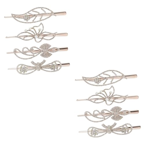 PACKOVE 8 Stk Strass-legierung Haarspange Dekorative Haarspangen Für Damen Hochzeitshaarschmuck Für Frauen Kopfbedeckungen Für Damen Haarschmuck Clips Strasssteine Liebe Braut Bilden von PACKOVE