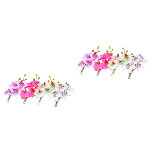 PACKOVE 8 Stk Orchidee Haarschmuck Haarklammern für Frauen Haarspangen für Damen Krokodilklemmen für Mädchen Haarnadel Tiara Hochzeit Kopfbedeckung Hawaii Blumen Fräulein Blüte von PACKOVE