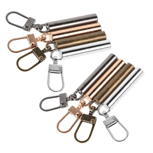 PACKOVE 8 Stück Abnehmbare Metall Reißverschluss Anhänger Teiliges Stilvolle Zipper Pulls für Jacken Taschen Koffer Langlebige Reparatur Ersatzteile mit Elegantem Design Installieren von PACKOVE