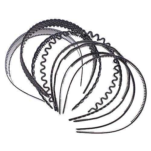 PACKOVE 8stücke Männer Sport Stirnband Aus Plastik Modisches Haarband Für Männer Und Frauen Rutschfestes Plastikstirnband Für Waschen Sport Und Alltag von PACKOVE