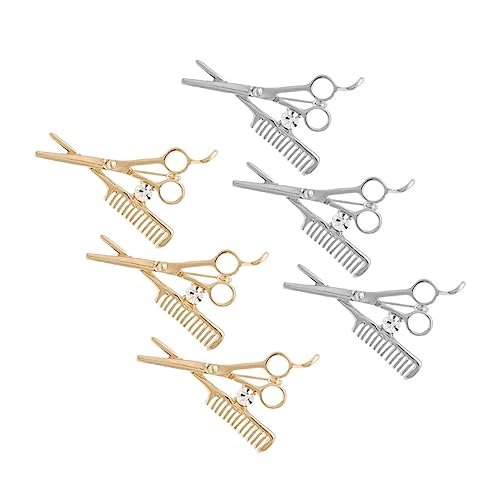 PACKOVE 8stücke Friseurbroschen Anzugabzeichen Friseurkleidung Dekoration Corsage Geschenkidee von PACKOVE