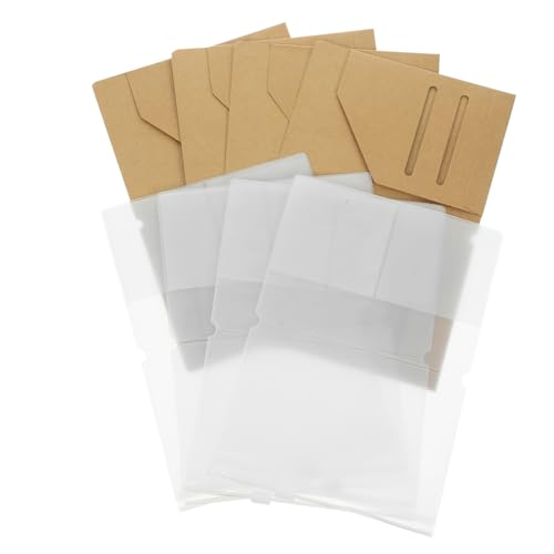 PACKOVE 8 STK Kartenetui Passieren Reisepass Kreditnehmer Taschennotizbuch Kraft Ordner Kartenetui Aus Kraftpapier Reisekartenhalter Aus Kraft Passinhaber Beutel Aufbewahrungstasche Reisen von PACKOVE