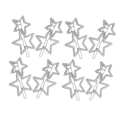 PACKOVE 8stücke Stern-haarspangen Aus Zinklegierung Glitzernd Dekorativ Für Damen Kleine Haarspangen Als Seitliche Haarschmuck Für Verschiedene Frisuren PACKOVE 8stücke Stern-haarspangen Aus Zinklegierung Glitzernd Dekorativ Für Damen Kleine Haarspangen Als Seitliche Haarschmuck Für Verschiedene Frisuren von PACKOVE