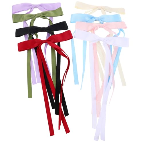 PACKOVE 8 Stück Teiliges Bowknot Haarschleifen mit Langen Quasten Metall-klauenclips für Sicheren Sitz Chinesischer Stil Haarschmuck für Damen Teens und Geeignet für Hanfu und von PACKOVE