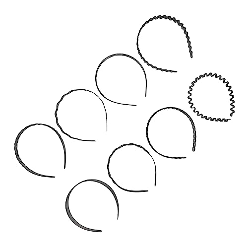 PACKOVE 8 Stück Teiliges Haarband mit Zähnen Rutschfeste Haarbänder aus Kunststoff zum Waschen Gesichts Sport Modisches Accessoire für Damen von PACKOVE