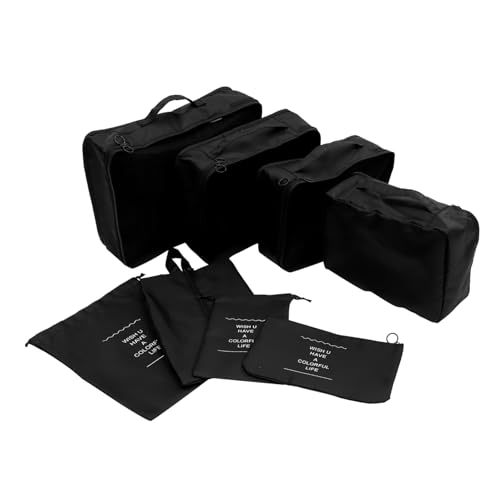 PACKOVE 8 Teiliges Set Wasserfeste Reiseorganizer Taschen Koffer Organizer Packwürfel Für Kleidung Schuhe Und Wäsche Praktische Aufbewahrungslösungen Für Frauen Beim Reisen PACKOVE 8 Teiliges Set Wasserfeste Reiseorganizer Taschen Koffer Organizer Packwürfel Für Kleidung Schuhe Und Wäsche Praktische Aufbewahrungslösungen Für Frauen Beim Reisen von PACKOVE