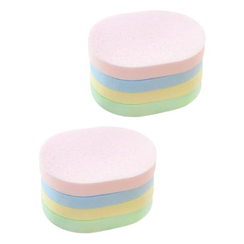 PACKOVE 8stücke Gesichtsreinigungsschwämme Waschbare Make-up-entferner Pads in Zufälligen Farben Hautfreundliche Und Sanfte Gesichtspuffs Für Effektive Gesichtsreinigung Und Pflege von PACKOVE