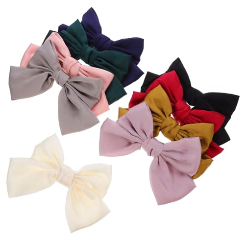 PACKOVE 9 Stück Schleife Haarnadel klein Schleife Haarspange Barrettes für Frauen seidig Bogen haarnadeln Klammer Haarband Haarschleife Pferdeschwanz-Clip Zinklegierung von PACKOVE