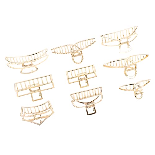 PACKOVE 9 Stück Teiliges Metall Haarspangen Haarklammern Haarkrallen Starke Rutschfeste Haarclips für Frauen und Mädchen Alltagsgebrauch und Haarstyling PACKOVE 9 Stück Teiliges Metall Haarspangen Haarklammern Haarkrallen Starke Rutschfeste Haarclips für Frauen und Mädchen Alltagsgebrauch und Haarstyling von PACKOVE