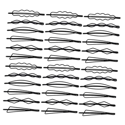PACKOVE 90 Stück Teiliges Haarklammern aus Leichtem Metall Schwarze Bobby Pins mit Starkem Minimalistisches Design für Damen Einsetzbar für Alltag Sport und Hochsteckfrisuren von PACKOVE