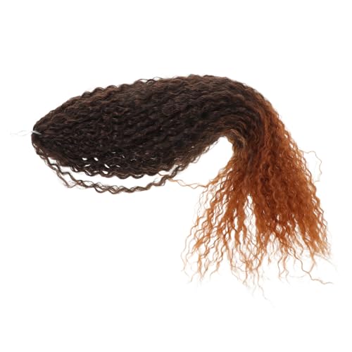 PACKOVE Afrikanische Zopfperücke afrikanische Wolle flechten Haare synthetische Wasserwelle aus Wasserwelle Wellen -synthetische Häkelhaare Wasserwellen-Häkelhaar Hochtemperaturdraht Braun von PACKOVE