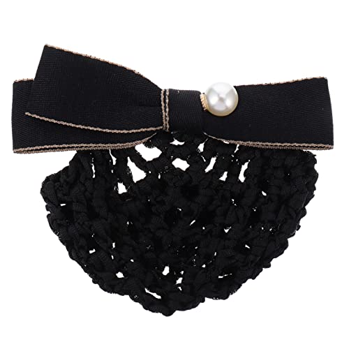 PACKOVE Netz-haarnetz-kopfschmuck Mit Schleife Und Knoten Für Damen Arbeitskopfschmuck Netz-haarnetz-clip von PACKOVE