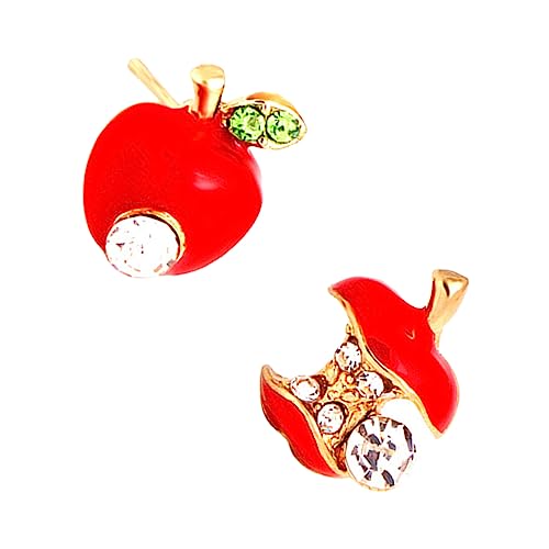 PACKOVE Apple Form Ohrstecker Damen Ohrschmuck Modisch Leicht Legierter Ear Pendant Stilvoll für Büro und Reise Geeignet von PACKOVE