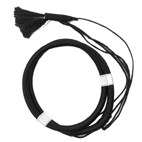 PACKOVE Arabisches Shemagh Stirnband für Herren Flexibles Schwarzes Kopfband mit Geflochtenem Design Verstellbar für Partys Arabische Kostümfeste Halloween und Bühnenauftritte von PACKOVE