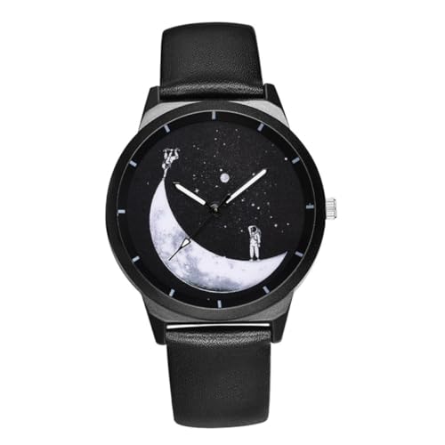 PACKOVE Astronautenuhr Herrenarmbanduhr Armbanduhr Mit Ledergürtel Astronauten-Armbanduhr Damenarmbanduhr Achten Auf Festival Armbanduhren Frau Wachen Legierung Zeitliche Koordinierung von PACKOVE