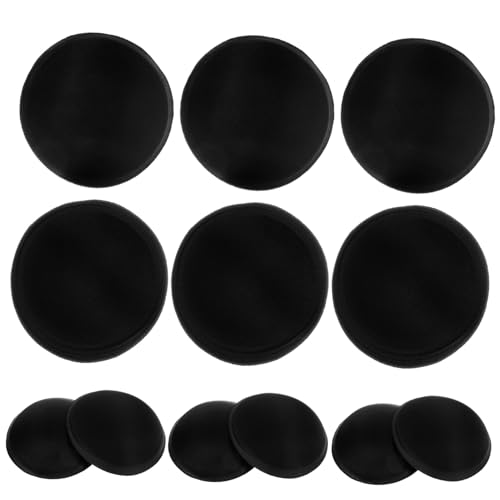 PACKOVE Atmungsaktive BH-Einlagen Pads Push-up-BH Cup BH Schwammpolster 3 Paar 90l Schwarz von PACKOVE