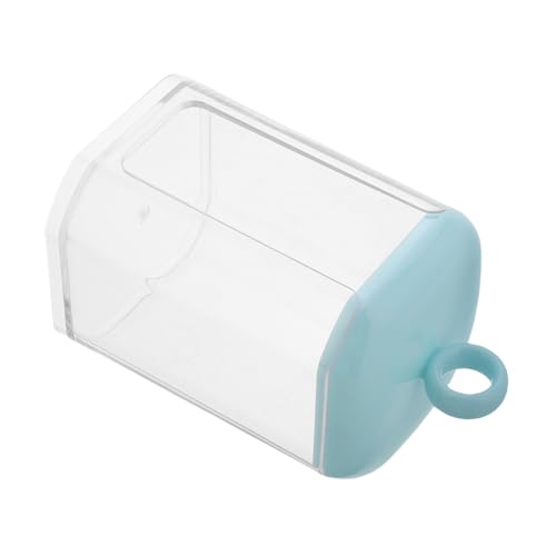 PACKOVE Aufbewahrungskiste Wattebauschhalter Wattestäbchenhalter Reisenbaumwatte -tupferhalter Baumwoll -tupfer -organisator Spender Für Wattepads Tupferhalter-Organizer Plastik Sky-Blue von PACKOVE
