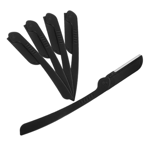 PACKOVE Augenbrauenschaber Bartklinge Herren Bartglätter Dermaplaning-tool Für Das Gesicht Frau Rasierer Werkzeug Zum Formen Des Bartes Dermaplane Derma-rasierer Black Rostfreier Stahl PACKOVE Augenbrauenschaber Bartklinge Herren Bartglätter Dermaplaning-tool Für Das Gesicht Frau Rasierer Werkzeug Zum Formen Des Bartes Dermaplane Derma-rasierer Black Rostfreier Stahl von PACKOVE