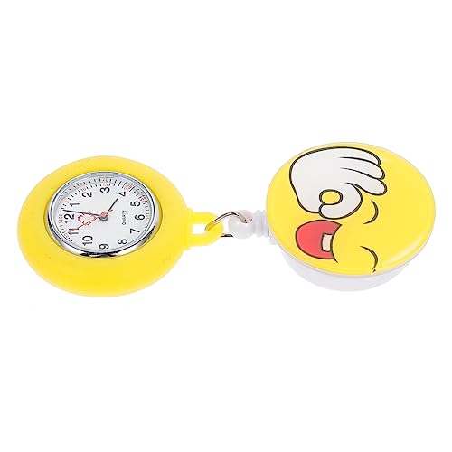 PACKOVE Clip Ausziehbarer Taschenuhr Schlüsselanhänger Timing Miss Glas Strassbrosche von PACKOVE