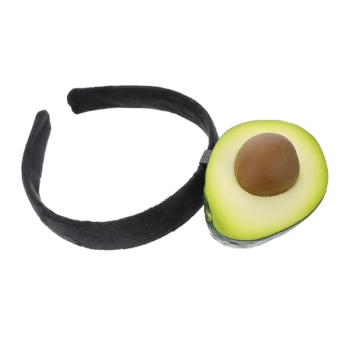 PACKOVE Avocado-stirnband Elastisches Haarband Für Make-up Kopfbedeckung Für Halloweenkostüme Frucht-haarreif Für Frauen Und Mädchen Realistisches Stirnband Für Spa Und Party von PACKOVE