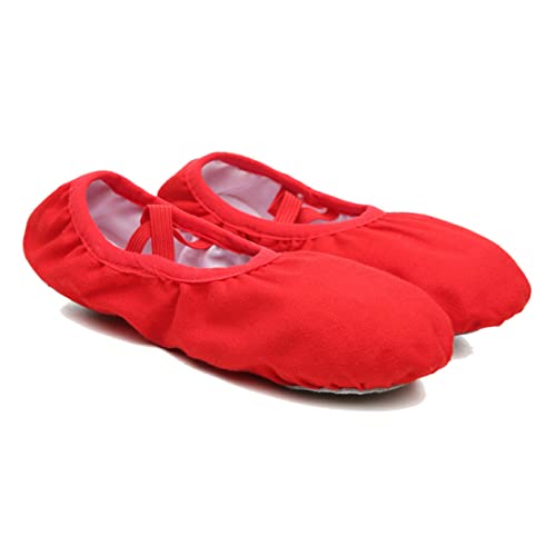 PACKOVE Ballettschläppchen mit Elastischem Band Atmungsaktives Leichtes Soft Sole Ballettschuh für Damen Mädchen rutschfeste Tanzschuhe für Yoga Ballett Modern Dance Vielseitig Einsetzbar von PACKOVE