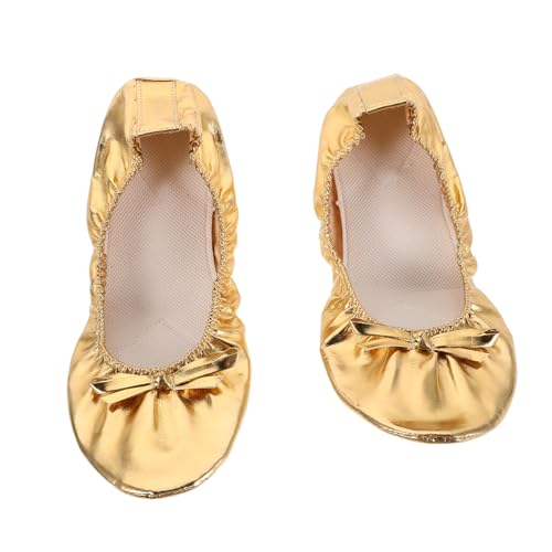 PACKOVE Ballettschuhe für Damen Weiche Hochelastische Split Sohle Leichte Tanzschläppchen Stoßdämpfend Komfortabel Tragbar Geeignet für Ballett Yoga und Bauchtanz PACKOVE Ballettschuhe für Damen Weiche Hochelastische Split Sohle Leichte Tanzschläppchen Stoßdämpfend Komfortabel Tragbar Geeignet für Ballett Yoga und Bauchtanz von PACKOVE