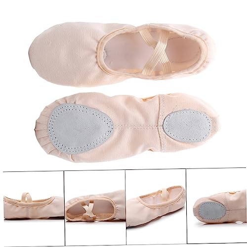 PACKOVE Ballettschuhe mit Elastischem Leichte rutschfeste Tanzschläppchen für Erwachsene Weiche Sohle Vielseitig für Yoga Ballett Jazz und Gesellschaftstanz PACKOVE Ballettschuhe mit Elastischem Leichte rutschfeste Tanzschläppchen für Erwachsene Weiche Sohle Vielseitig für Yoga Ballett Jazz und Gesellschaftstanz von PACKOVE