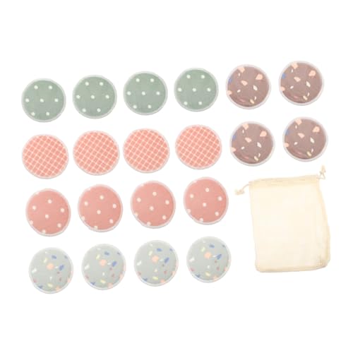 PACKOVE Bamboo Fiber Wiederverwendbare Make-up Entferner Pads Mit Aufbewahrungstasche Umweltfreundliche Waschbare Pads Für Sanfte Gesichtsreinigung Und Make-up Entfernung von PACKOVE