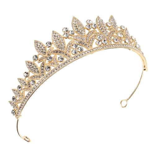 PACKOVE Barockkrone für Damen Rhinestone Haarschmuck für Braut Glitzernde Tiara für Hochzeit Geburtstag und Besondere Anlässe Hochwertiges und Sicheres Material Eindrucksvolles Design mit von PACKOVE