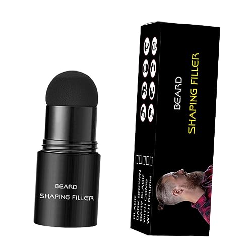 PACKOVE Beard Shaping Filler Bartfüllstab Mit Mini Bürste Für Dickere Bärte Schwarzer Bart Concealer Und Füllstift Für Männer Praktisches Bartstyling Werkzeug von PACKOVE