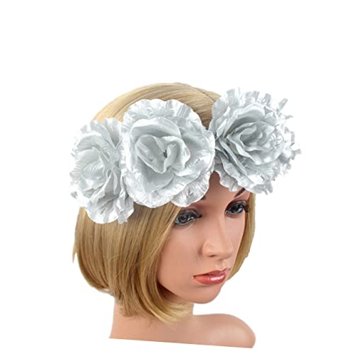 PACKOVE Blumen Haarband Rosenparty-kopfschmuck Partykranz Performance-haarreif Für Mädchen Und Frauen Mit Exquisiter Verarbeitung Und Festem Sitz von PACKOVE