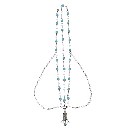 PACKOVE Bohemian Haar Kette Perlen Kopf Schmuck für Stirnband für Hochzeiten Partys und Besondere Anlässe Vielseitiges Accessoire für Bräute und Mädchen von PACKOVE