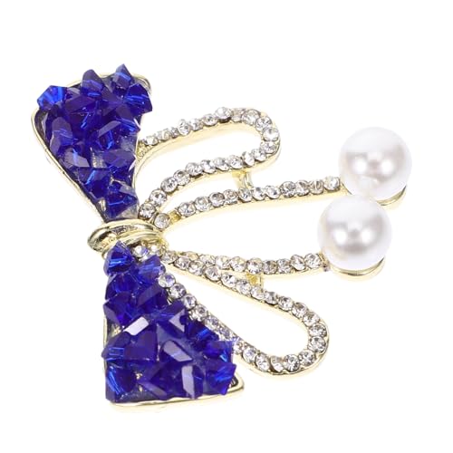 PACKOVE Bowknot Brosche mit Funkelnden Strasssteinen Multifunktionale Anstecknadel für Kleidung und Taschen Modisches Schmuckaccessoire für Damen zu Jedem Anlass von PACKOVE