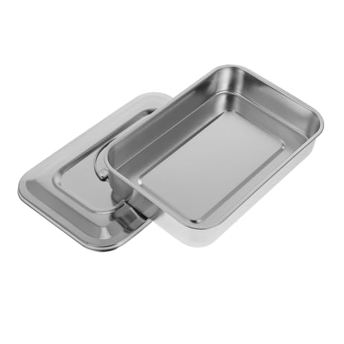 PACKOVE Box Schönheitsdesinfektion Quadratische Platte Desinfektionstablett Edelstahl LED Sterilisator UV Instrument Edelstahl Servier Maniküre Organizer Mit Deckel Tabletts Etui Silber PACKOVE Box Schönheitsdesinfektion Quadratische Platte Desinfektionstablett Edelstahl LED Sterilisator UV Instrument Edelstahl Servier Maniküre Organizer Mit Deckel Tabletts Etui Silber von PACKOVE