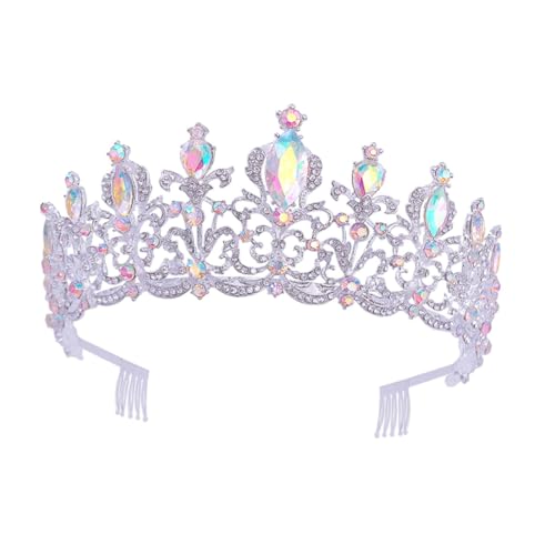 PACKOVE Braut Tiara Haarschmuck Kristallkrone Hochzeitszubehör Damen Kopfschmuck Leicht Komfortabel für Hochzeit Geburtstagsfeier und Festliche Anlässe von PACKOVE