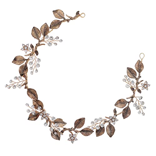 PACKOVE Vintage Haarranke Kopf Schmuck Für Hochzeit Braut Haarschmuck Haarranken Accessoires Für Frauen Hochzeitsaccessoires Blumenmädchen Kopfschmuck Hochzeitsschmuck von PACKOVE