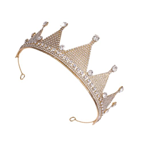 PACKOVE Brautkrone Regenbogen Tiara Haarschmuck Für Hochzeit Geburtstag Gold Weißer Schmuck Langlebiges Material Details Schickes Design von PACKOVE