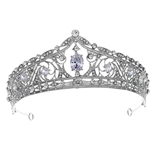 PACKOVE Bridal Wedding Tiara mit Zarten Strasssteinen Leichte Silberne Brautkrone Eleganter Kopfschmuck für Damen für Hochzeit Geburtstag und Festliche Anlässe PACKOVE Bridal Wedding Tiara mit Zarten Strasssteinen Leichte Silberne Brautkrone Eleganter Kopfschmuck für Damen für Hochzeit Geburtstag und Festliche Anlässe von PACKOVE