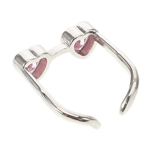 PACKOVE Brillenring für Verstellbarer Finger Ring im Rosafarbenen Modischer Schmuck für Frauen für Besondere Anlässe von PACKOVE
