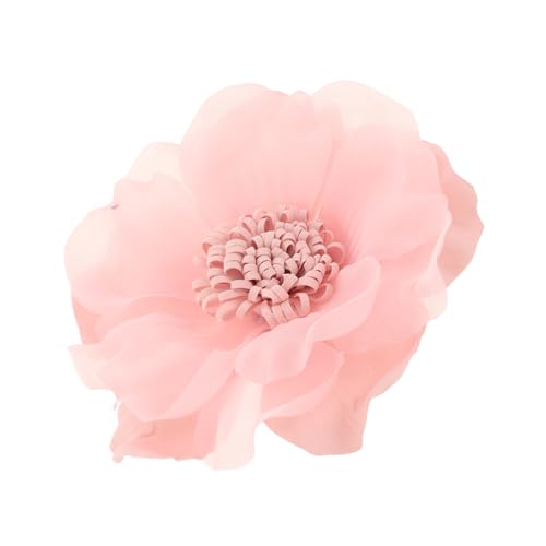 PACKOVE Brosche für Damen Chiffon Blumenanstecker 3D-Simulation Elegantes Kleidungszubehör Vielseitig Verwendbar für Hüte und Taschen Französischer Stil Pinke von PACKOVE