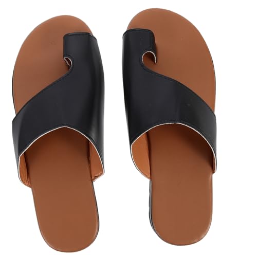 PACKOVE Bunion Sandalen Damen Sommer Atmungsaktive Keilsandaletten Leicht Elegant Strand Schuhe Schwarz Komfortable Modische Damenschuhe von PACKOVE